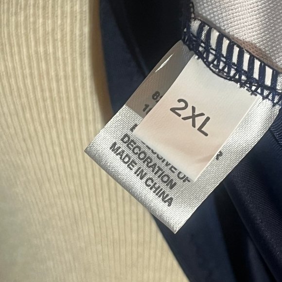 Women 2XL Size Tankini Stripe Printed Tank High Waist 2 Piece Swimsuits with Boy - Picture 10 of 15